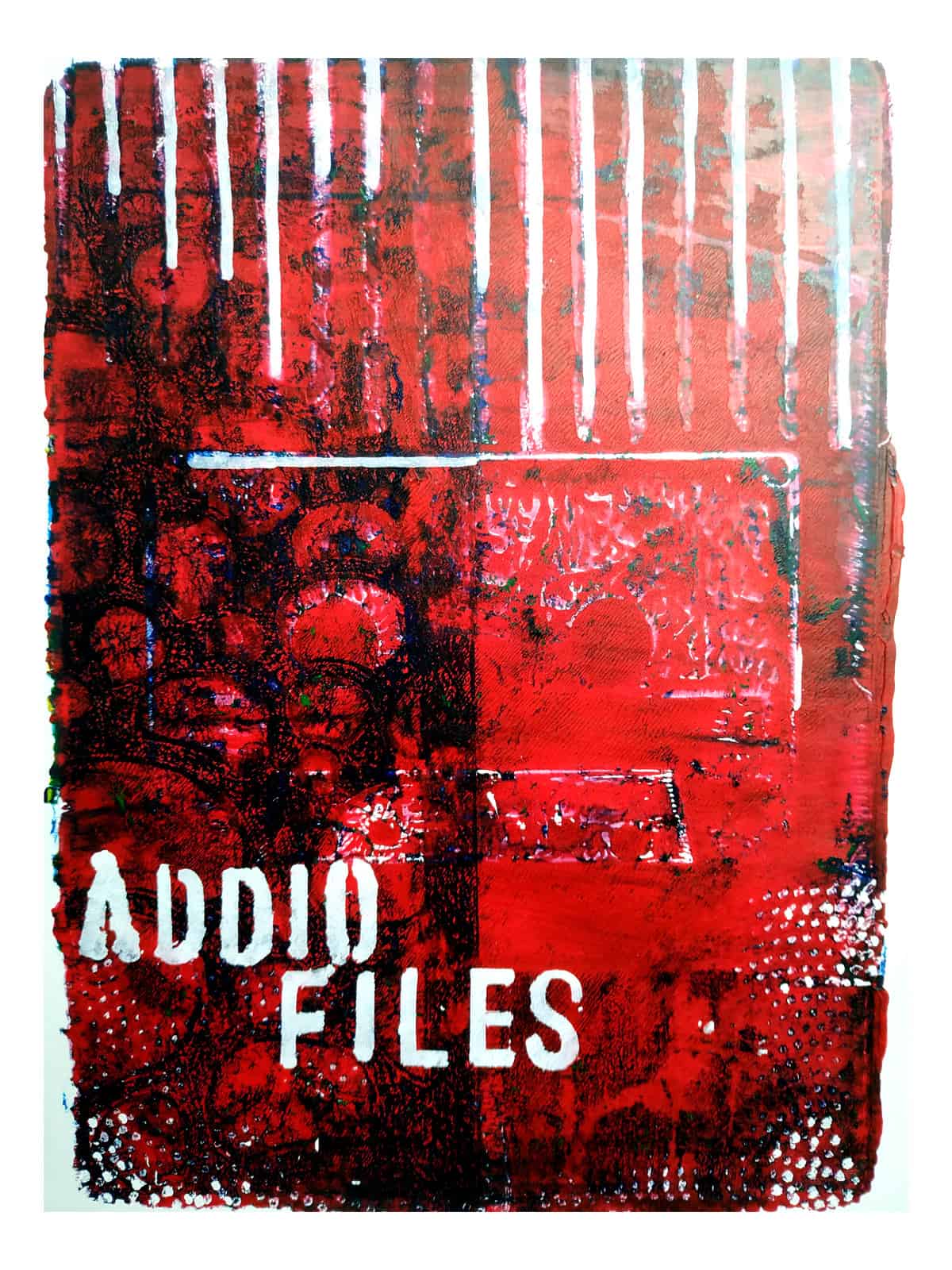 Audio Files_003, acrylic and marker on paper, 2024, 12,7x17,78cm. Private Collection
